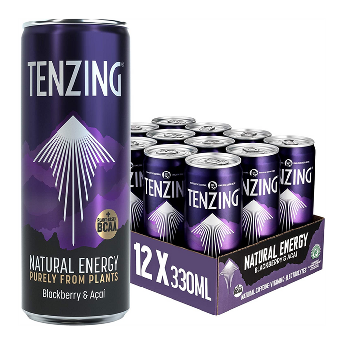 TENZING Natural Energy BCAA 12x330ml - Blackberry & Acai - Sports Drink at MySupplementShop by Tenzing Natural Energy