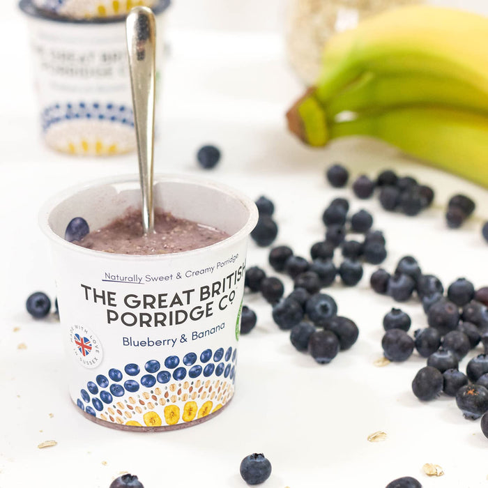 The Great British Porridge Co 100% Natural Instant Porridge 8x60g - Breakfast Cereal at MySupplementShop by The Great British Porridge Co.