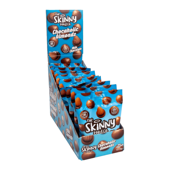 The Skinny Food Co Chocaholic Almonds 12x40g Choc Almonds