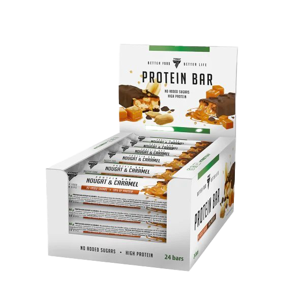 Trec Nutrition Protein Bar, Nougat & Caramel - 24 x 46g