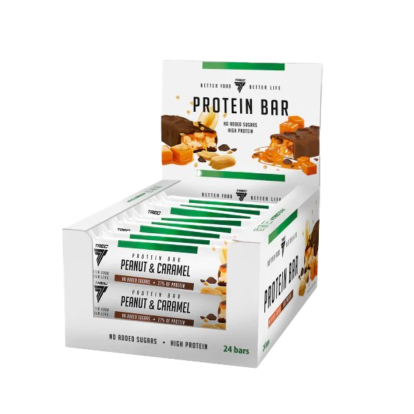Trec Nutrition Protein Bar, Peanut & Caramel - 24 x 49g