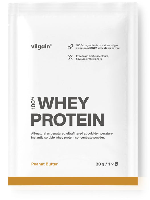 Vilgain Whey Protein 30g - Pure Dutch Whey with Natural Stevia Sweetener