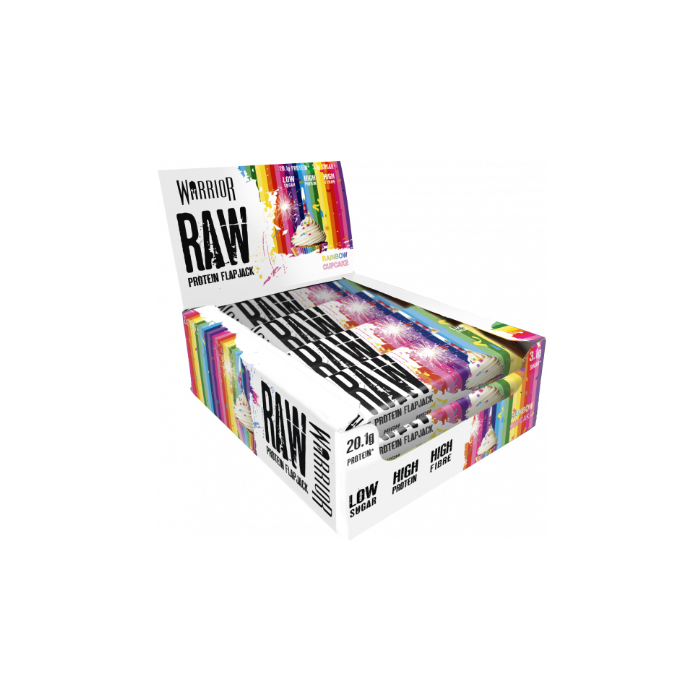 Warrior Raw Protein Flapjack 12 x 75g - Chocolate Orange - Protein Bars at MySupplementShop by Warrior