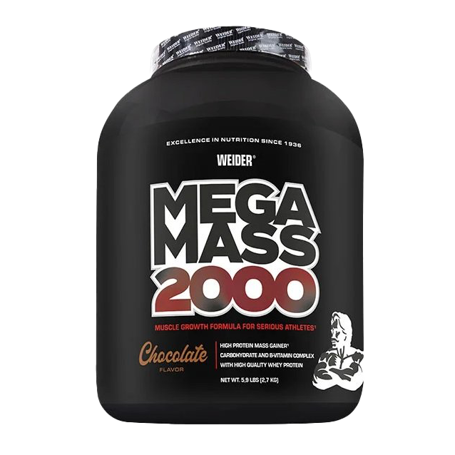 Weider Mega Mass 2000, Chocolate - 2700g