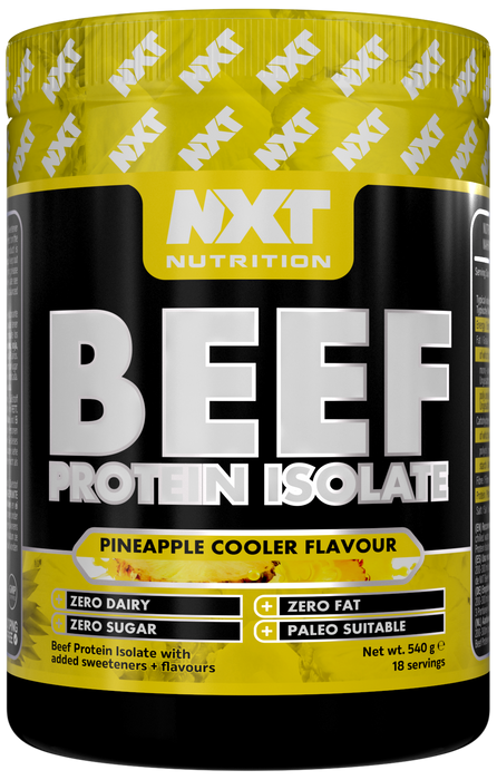 NXT Nutrition Beef Protein Isolate 540g - Pineapple - Protein Powder at MySupplementShop by Nxt Nutrition