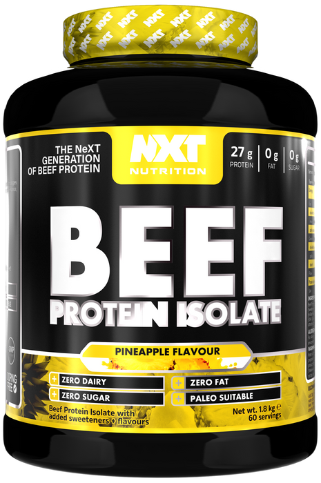 NXT Nutrition Beef Protein Isolate 1.8kg - Pineapple - Protein Powder at MySupplementShop by Nxt Nutrition