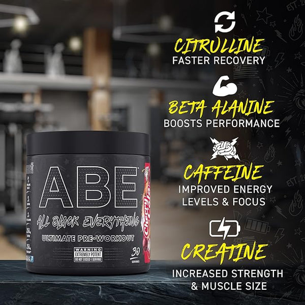 Applied Nutrition ABE (All Black Everything) Ultimate Preworkout 315g - Pre Workout at MySupplementShop by Applied Nutrition