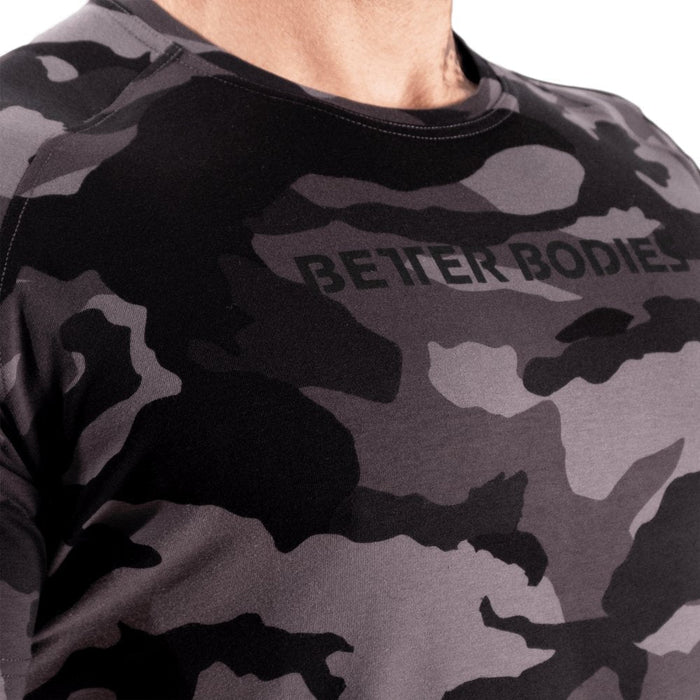 Better Bodies Gym Tapered Tee - Dark Camo - XXL - Tapered Tee at MySupplementShop by Better Bodies