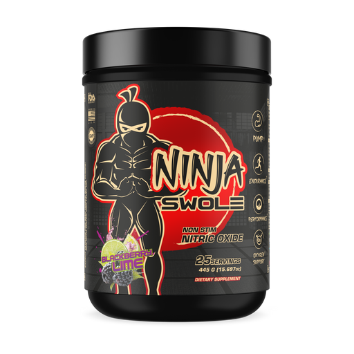 Ninja Swole Non Stim Pre Workout 445g - Blackberry Lime - Sports Supplements at MySupplementShop by Ninja