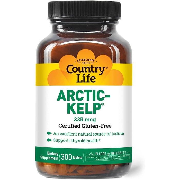 Country Life Arctic Kelp 225mcg 300 Tablet - Energy & Vitality at MySupplementShop by Country Life