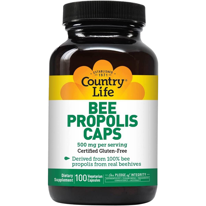 Country Life Bee Propolis 500mg 100 Vegetarian Capsules