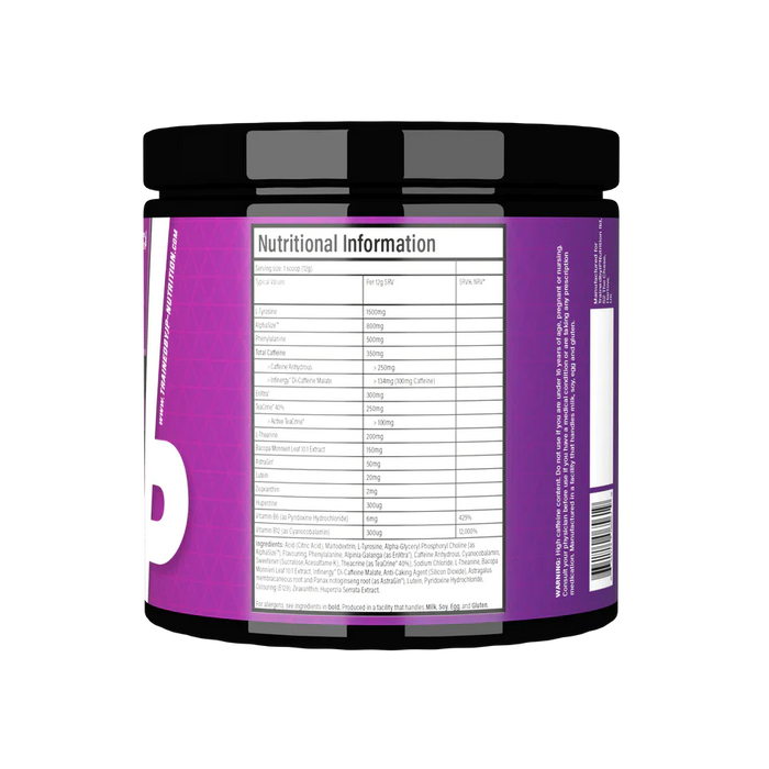 Trained By JP Dial In Nootropic 240g Raspberry Lemon & Limeade - Special Formula at MySupplementShop by Trained by JP