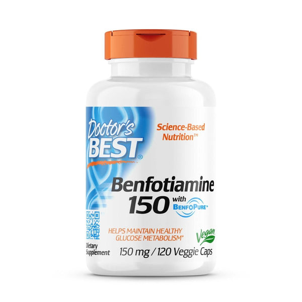 Doctor's Best Benfotiamine 150 with BenfoPure 150 mg 120 Veggie Capsules - Special Formula at MySupplementShop by Doctor's Best