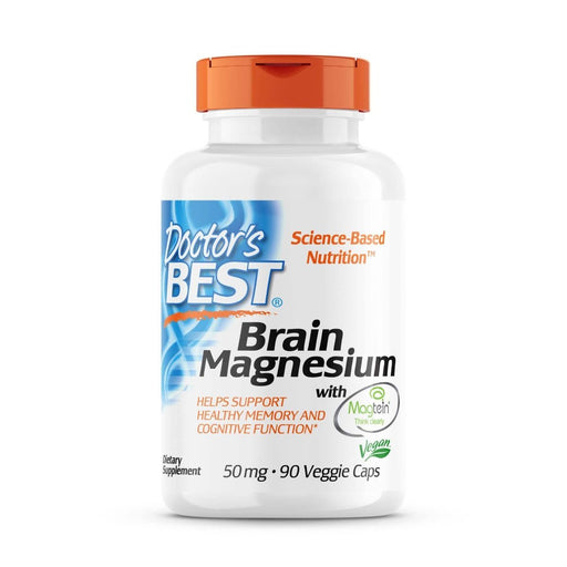 Doctor's Best Brain Magnesium with Magtein 50 mg 90 Veggie Capsules - Vitamins & Minerals at MySupplementShop by Doctor's Best