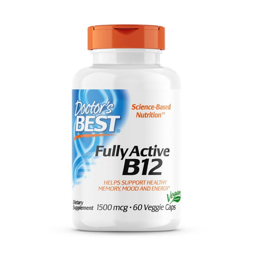 Doctor's Best Fully Active B12 1,500 mcg 60 Veggie Capsules - Vitamins & Minerals at MySupplementShop by Doctor's Best