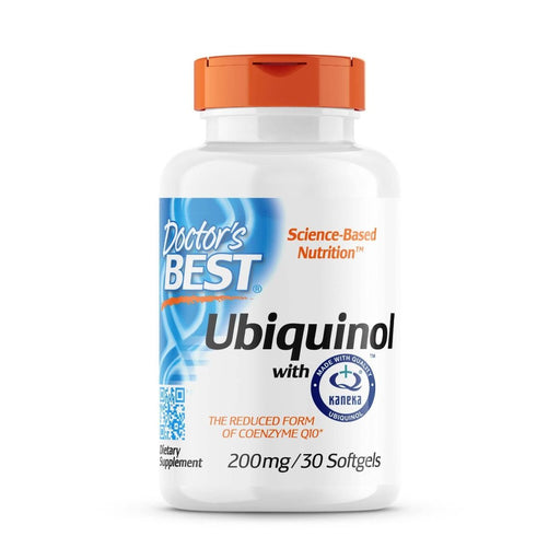 Doctor's Best Ubiquinol with Kaneka 200mg 30 Softgels - Cellular Health at MySupplementShop by Doctor's Best