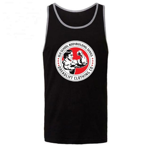 Dreadlift Oldschool Bodybuilding Tank - Black/Grey - Small - Tank Top at MySupplementShop by Dreadlift