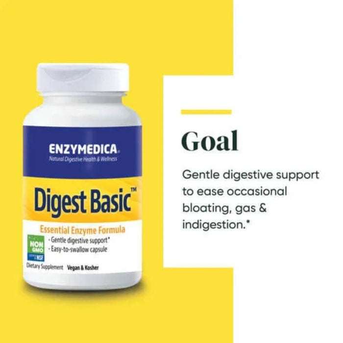 Enzymedica Digest Basic 180 Capsules - Digestive Health at MySupplementShop by Enzymedica