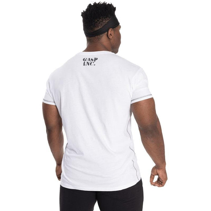 GASP Basic Utility Tee - White - XL - T-Shirt at MySupplementShop by Gasp