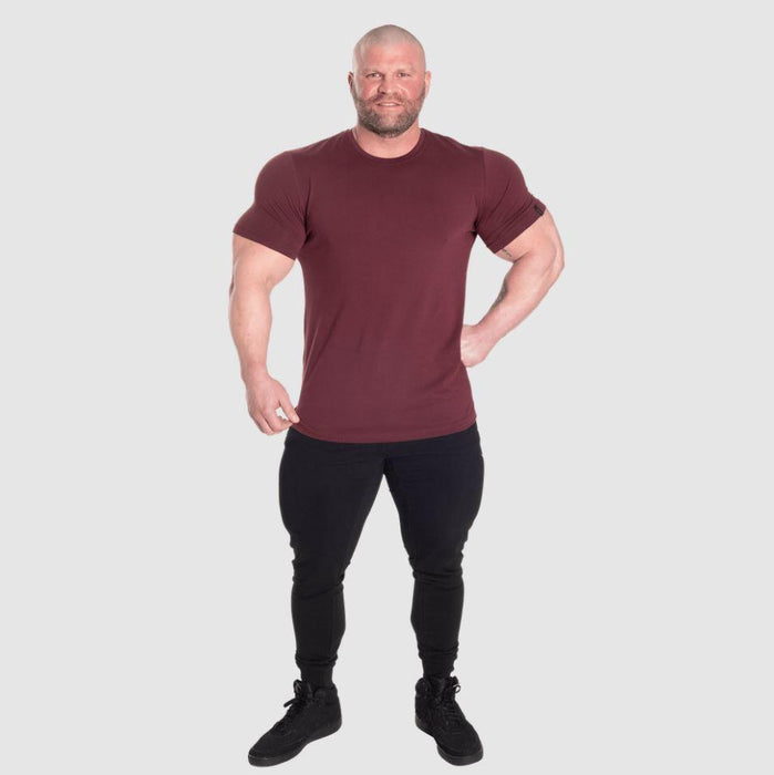 GASP Classic Tapered Tee - Maroon - T-Shirt at MySupplementShop by Gasp