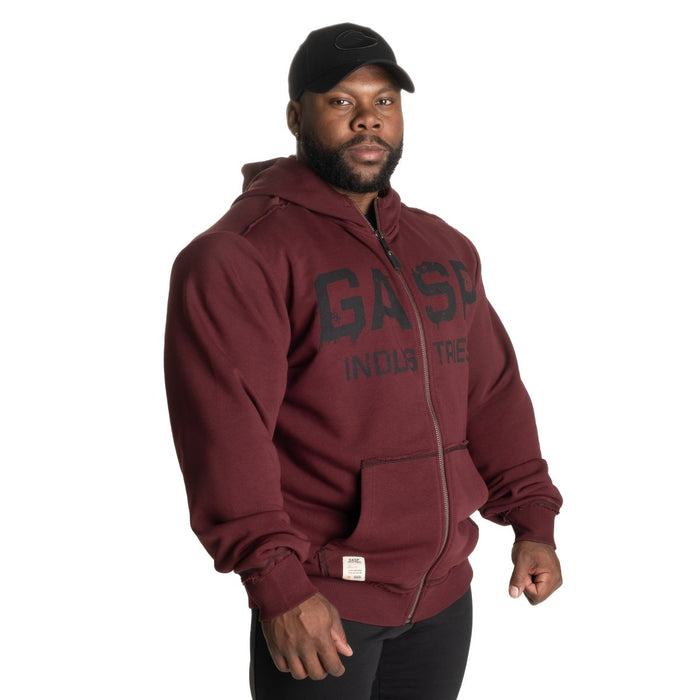 GASP Layered Hood Maroon - Hoodie at MySupplementShop by Gasp