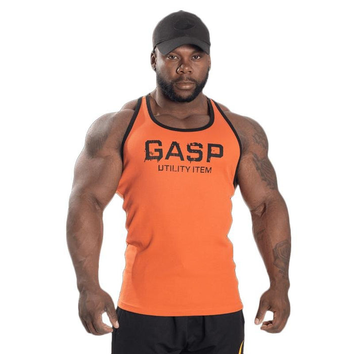 GASP Ribbed T-Back - Flame - Tank Top at MySupplementShop by Gasp