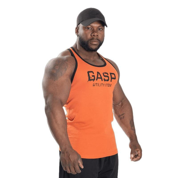 GASP Ribbed T-Back - Flame - Large - Tank Top at MySupplementShop by Gasp