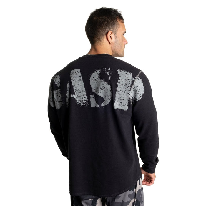 GASP Thermal Logo Sweater Asphalt - Thermal Logo Sweater at MySupplementShop by Gasp