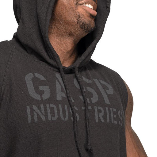 GASP Thermal SL Hoodie - Washed Black - XXXL - Thermal SL Hoodie at MySupplementShop by Gasp