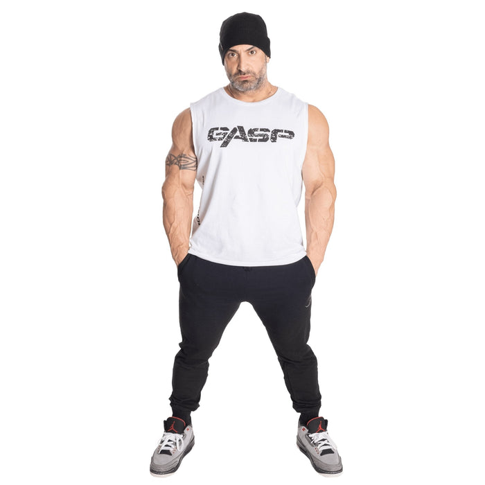 GASP Vintage Tank - White - XXL - Vintage Tank at MySupplementShop by Gasp