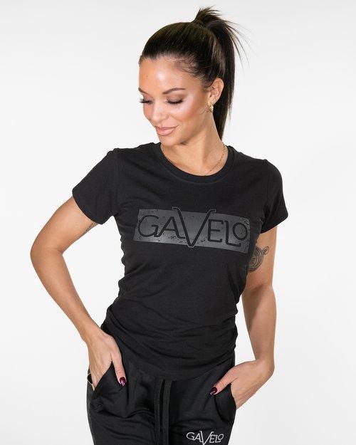 Gavelo Black Grey Logo T-Shirt - T-Shirt at MySupplementShop by Gavelo