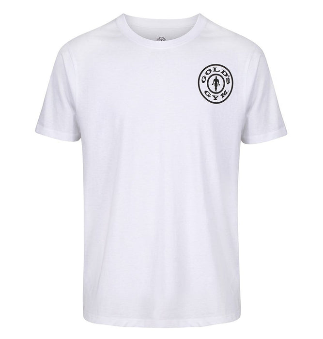 Golds Gym Basic T-Shirt - White/Black - T-Shirt at MySupplementShop by Gold's Gym