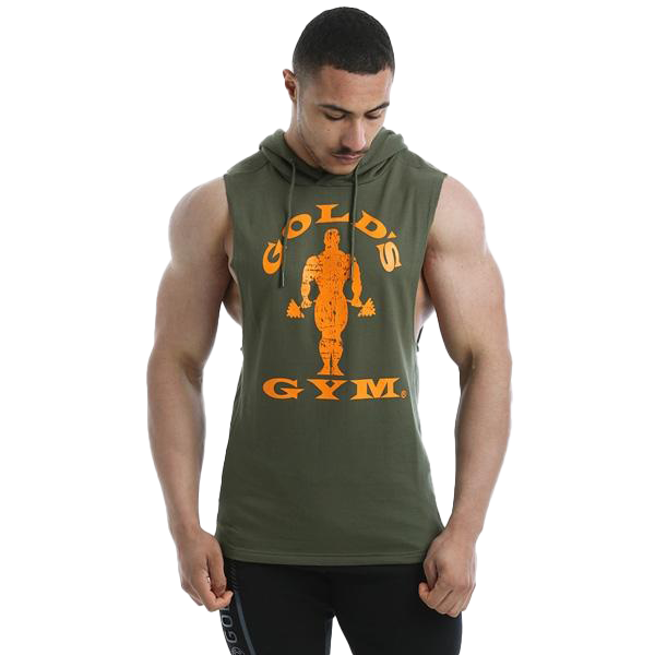 Gold's Gym Drop Armhole Sweat - Army Green