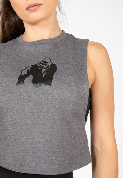 Gorilla Wear Addison Drop Armhole Tank Top Grey - Large - Tank Top at MySupplementShop by Gorilla Wear