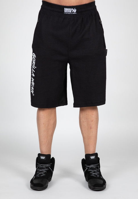 Gorilla Wear Augustine Old School Shorts - Black - Shorts at MySupplementShop by Gorilla Wear