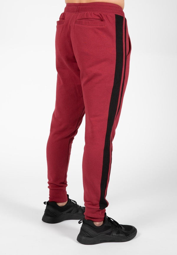 Gorilla Wear Banks Pants - Burgundy Red/Black - Medium - Pants at MySupplementShop by Gorilla Wear