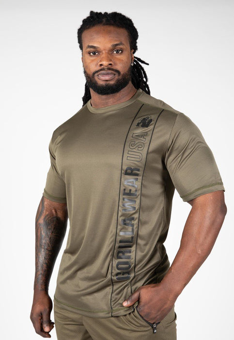 Gorilla Wear Branson T-Shirt Army Green/Black - XXXL - T-Shirt at MySupplementShop by Gorilla Wear