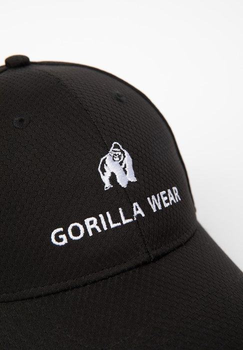 Gorilla Wear Bristol Fitted Cap - Black - Cap at MySupplementShop by Gorilla Wear