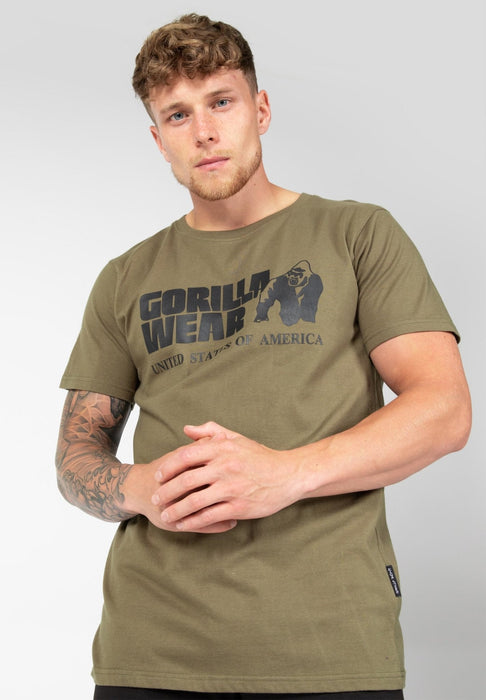 Gorilla Wear Classic T-Shirt Army Green - T-Shirt at MySupplementShop by Gorilla Wear