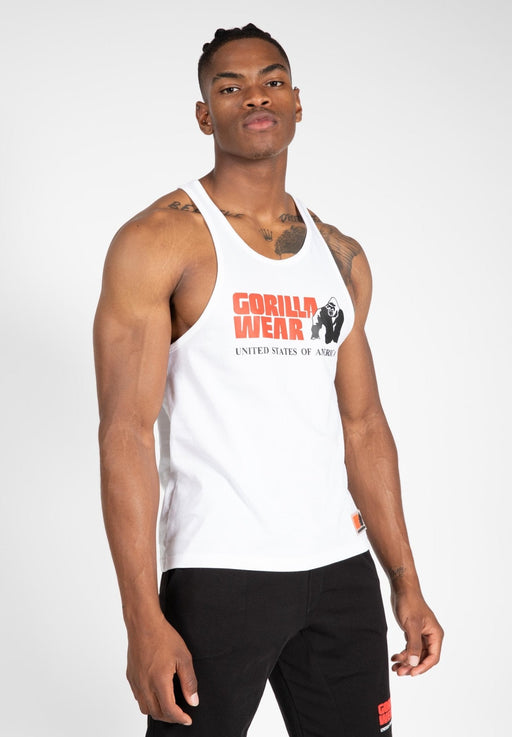 Gorilla Wear Classic Tank Top - White - Tank Top at MySupplementShop by Gorilla Wear