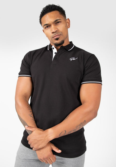 Gorilla Wear Delano Polo Black/White - Small - Polo at MySupplementShop by Gorilla Wear