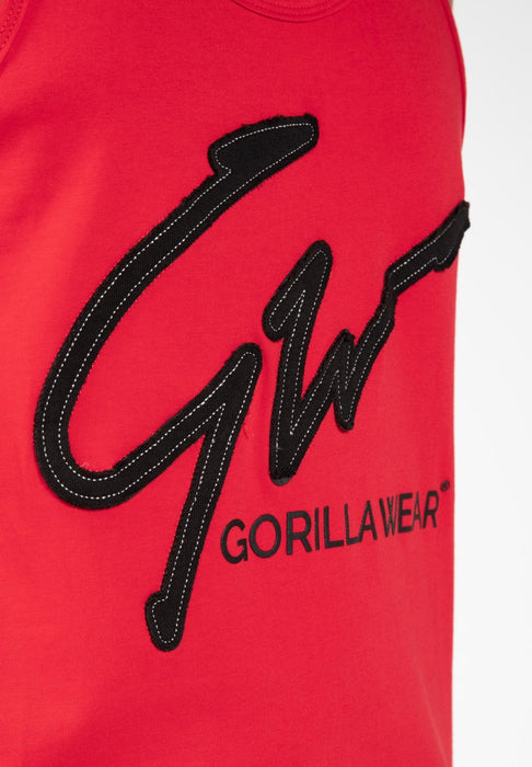 Gorilla Wear Evansville Tank Top - Red - Tank Top at MySupplementShop by Gorilla Wear