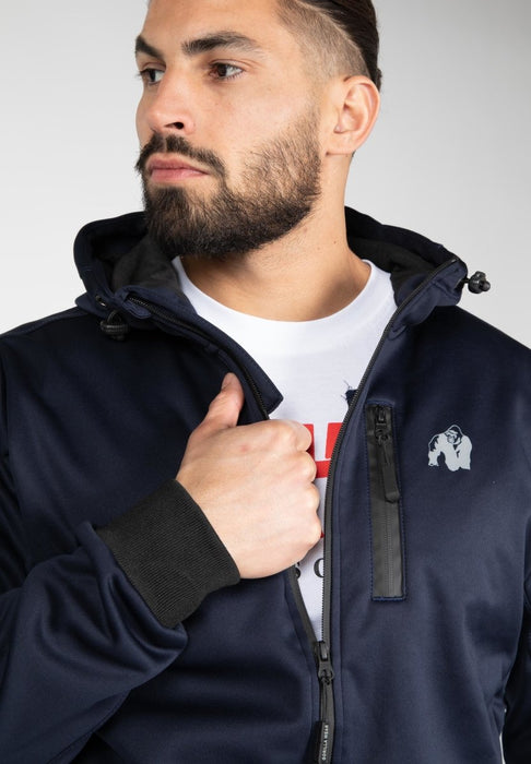 Gorilla Wear Glendale Softshell Jacket Navy - Jacket at MySupplementShop by Gorilla Wear