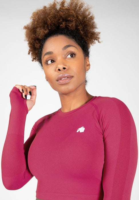 Gorilla Wear Hilton Seamless Long Sleeve - Fuchsia - XS/Small - Top at MySupplementShop by Gorilla Wear