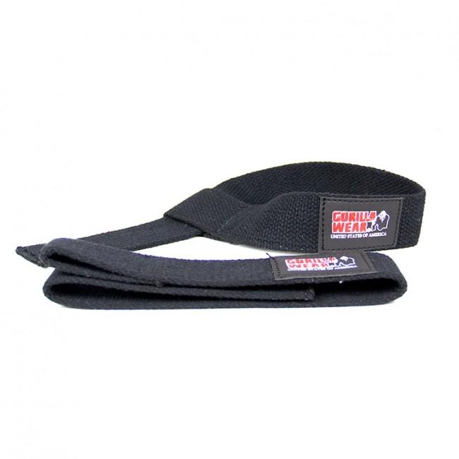 Gorilla Wear Non Padded Straps - Black - Pair - Straps at MySupplementShop by Gorilla Wear