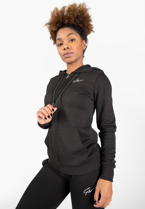 Gorilla Wear Pixley Zipped Hoodie - Black - XS - Hoodie at MySupplementShop by Gorilla Wear