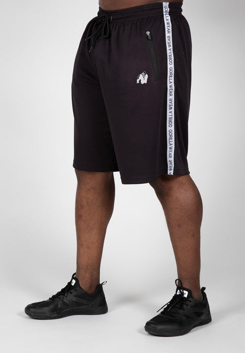 Gorilla Wear Reydon Mesh Shorts 2.0 - Black - Shorts at MySupplementShop by Gorilla Wear