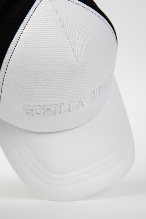 Gorilla Wear Sharon Ponytail Cap - White/Black - Cap at MySupplementShop by Gorilla Wear