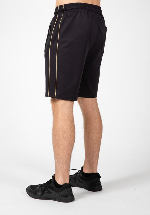 Gorilla Wear Wenden Track Shorts Black/Gold - Large - Track Shorts at MySupplementShop by Gorilla Wear