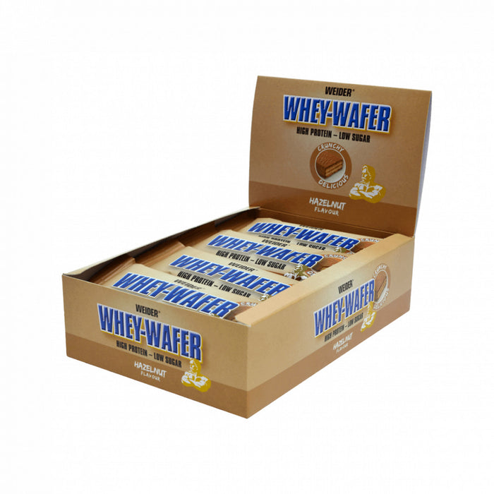 Weider Nutrition Whey Wafer Bar 12 x 35g - Chocolate - Protein bars at MySupplementShop by Weider Nutrition